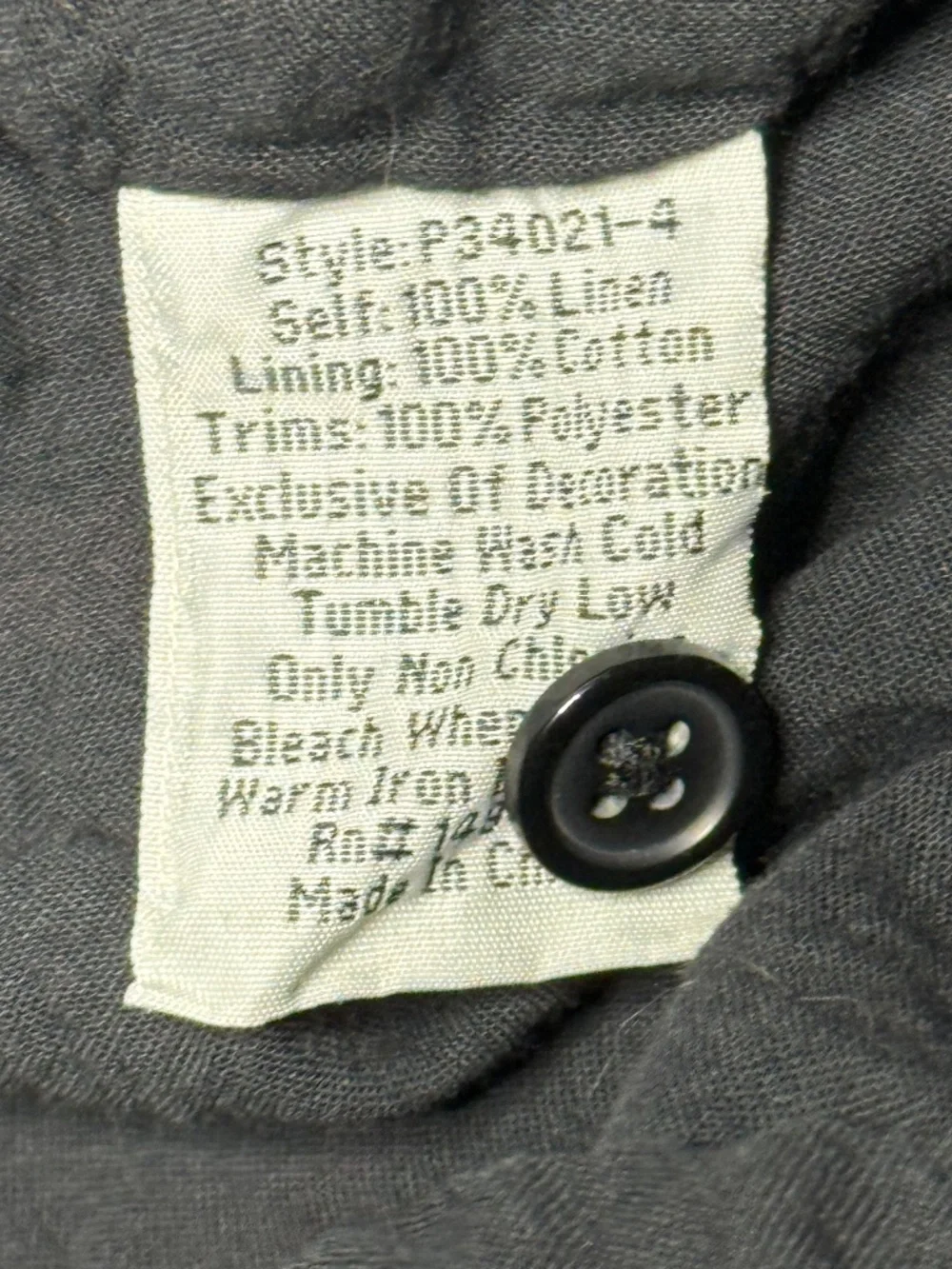 Johnny Was Pete & Greta Lemona Mavis Linen Heavily Embroidered Tunic Dress Small - Picture 9 of 9